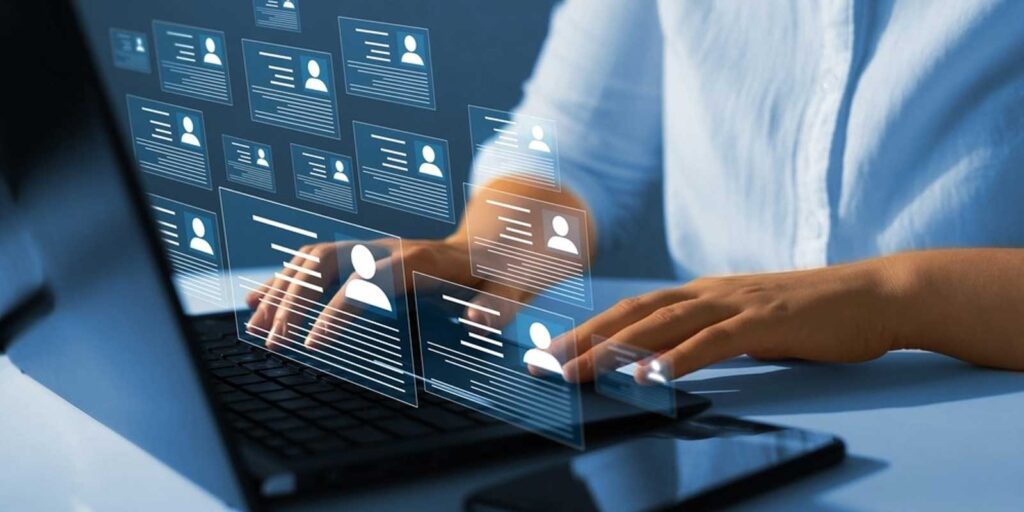 Digital payroll processing concept displayed on a laptop, symbolizing payroll outsourcing in Pakistan for secure and efficient management.